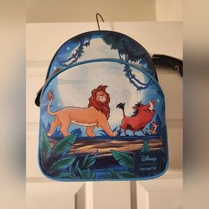 Loungefly Lion King Kids Backpack - Blue